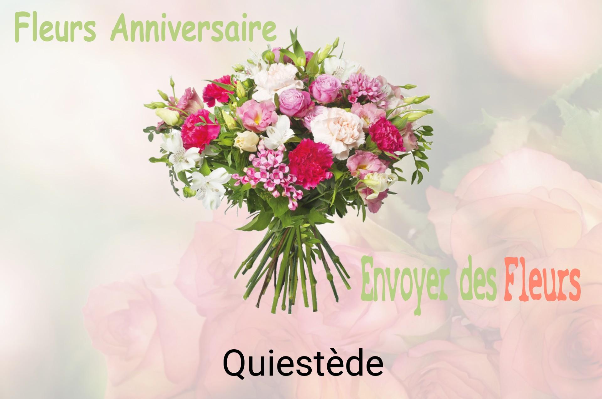 Bouquet de fleurs d’anniversaire livré à Quiestède